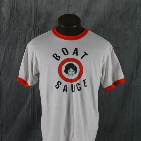 Graphic T-shirt - Boat Sauce Hot Sauce Label Logo - Men's Large - Picture 3 of 7